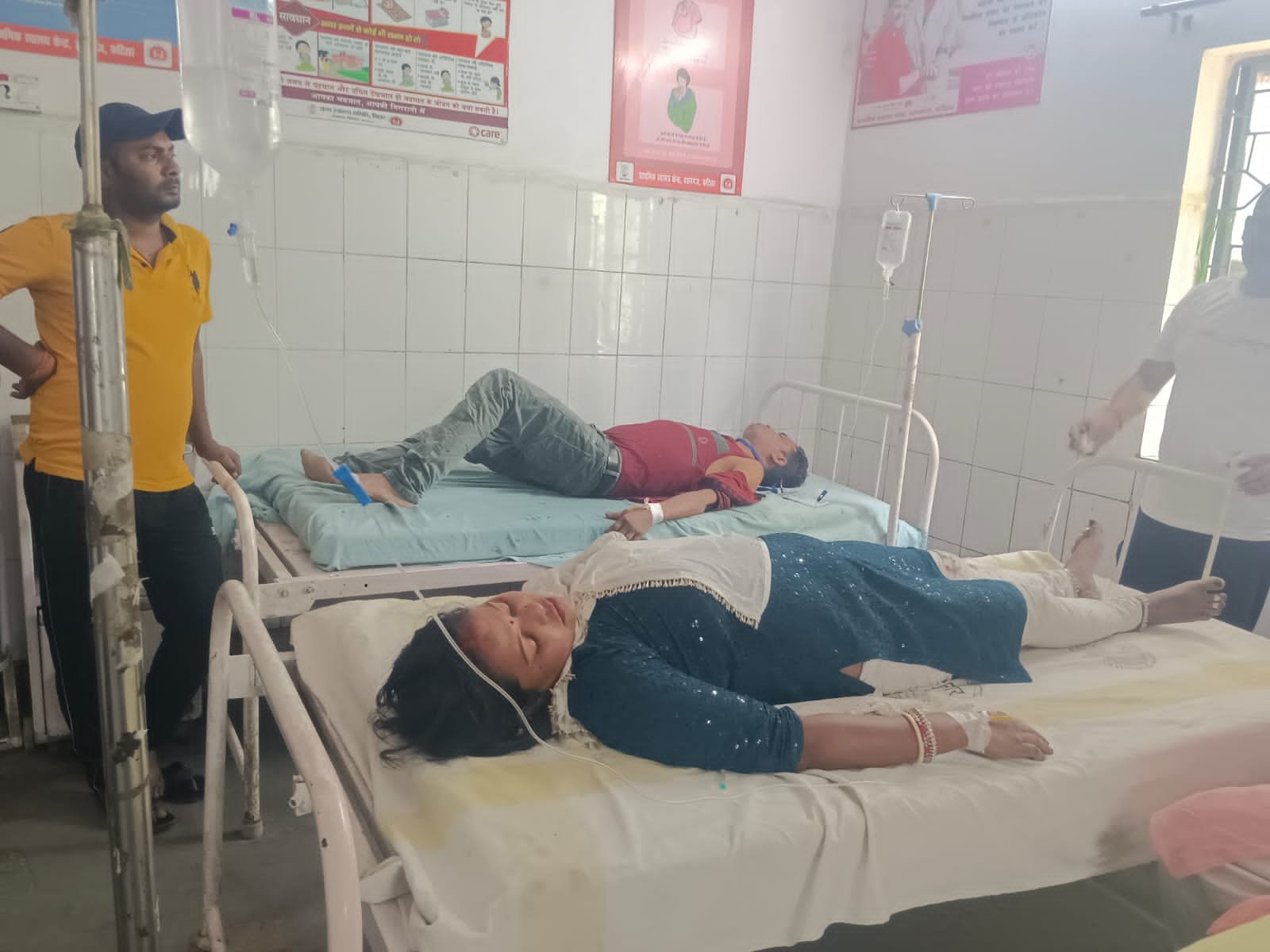 मझुआ गांव निवासी रोशन महतो बाइक दुर्घटना में जख्मी