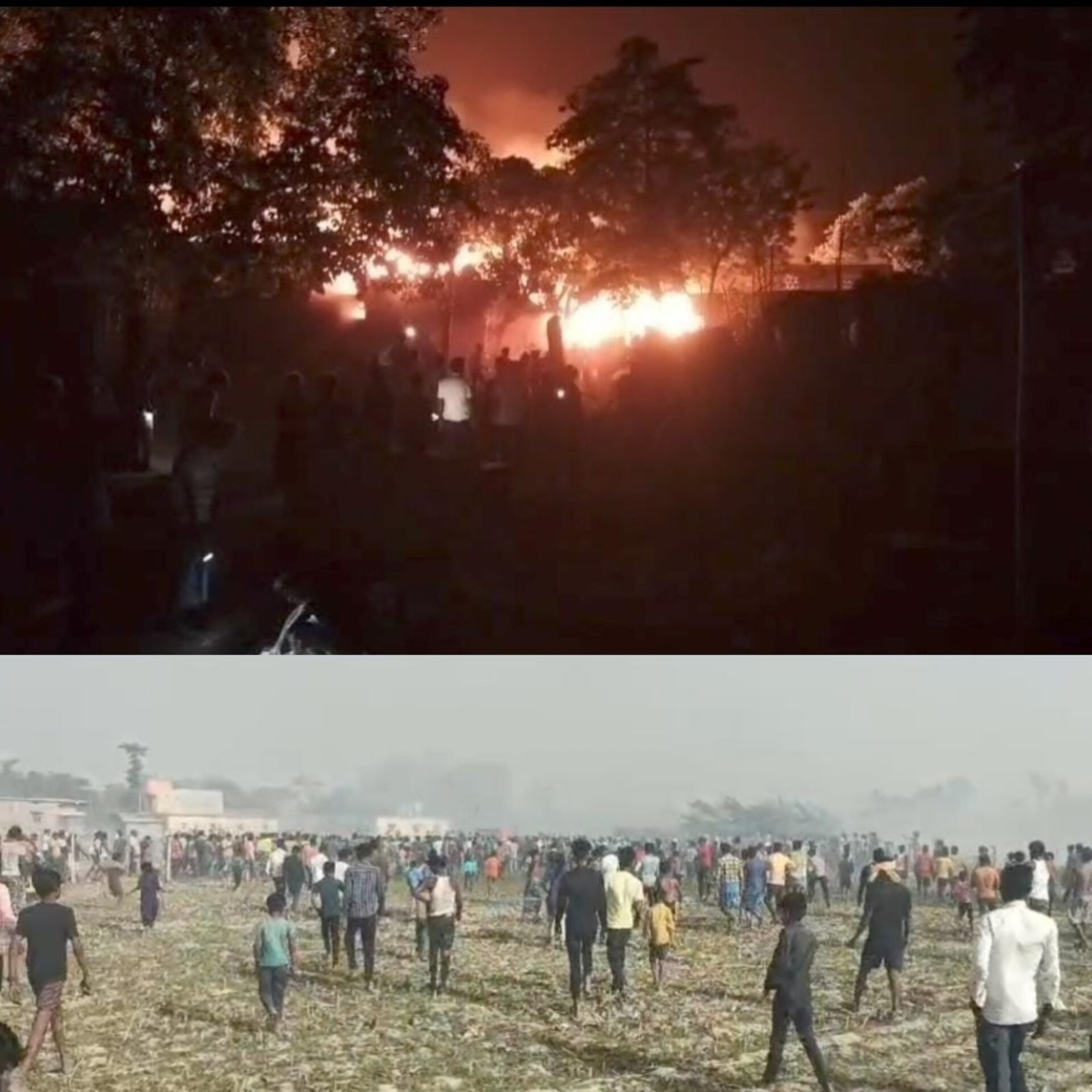 अगलगी में एक दर्जन परिवारों के घर जलकर खाक….