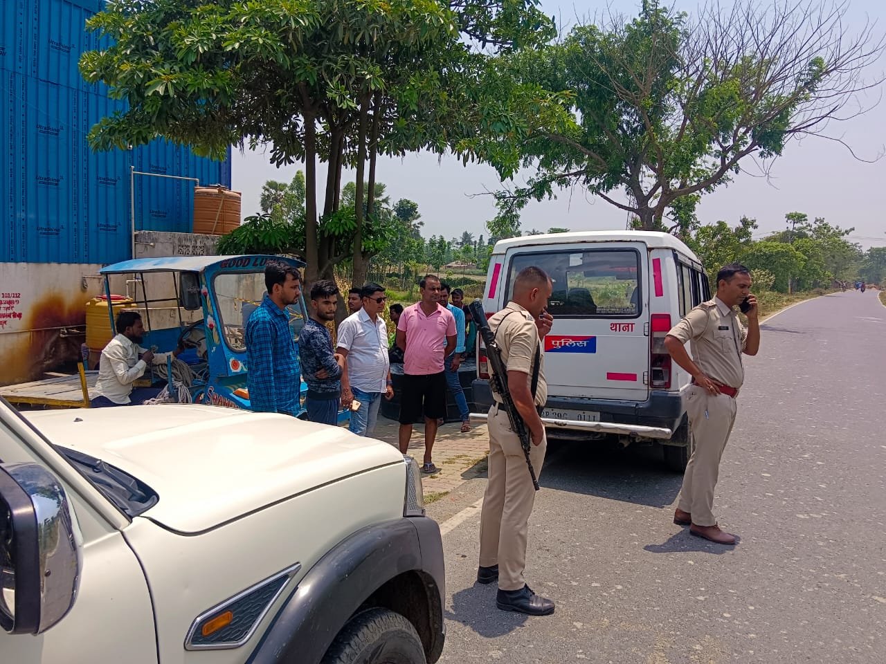 अज्ञात अपराधी ने पिकअप चालक को पैर में गोली मारकर किया जख्मी