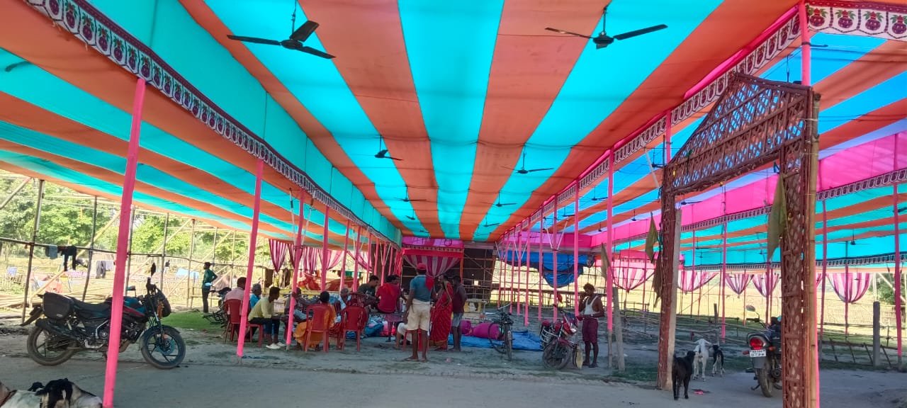 हसनगंज मे श्रीमद भागवत कथा की तैयारी पूरी