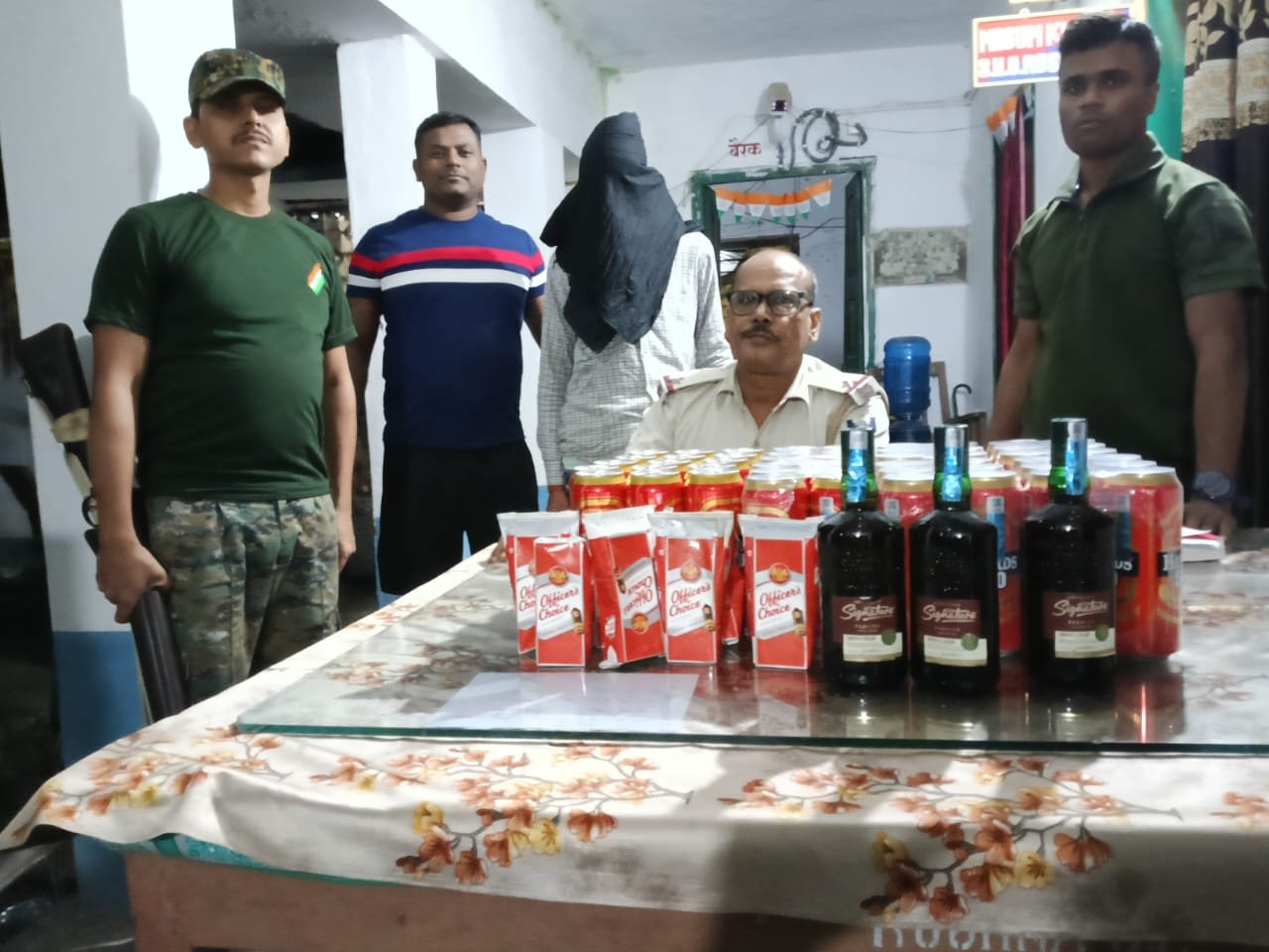 रोशना पुलिस की बड़ी सफलता, 28 लीटर विदेशी शराब के साथ तस्कर गिरफ्तार