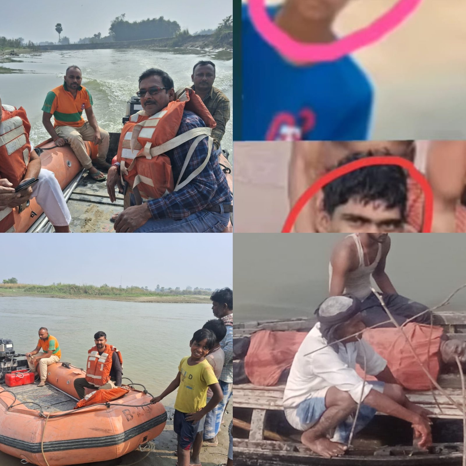 ललियाही घाट में नहाने के दौरान डूबे बच्चे का 30 घंटा से अधिक बीत जाने के बाद भी नहीं लगा कोई पता