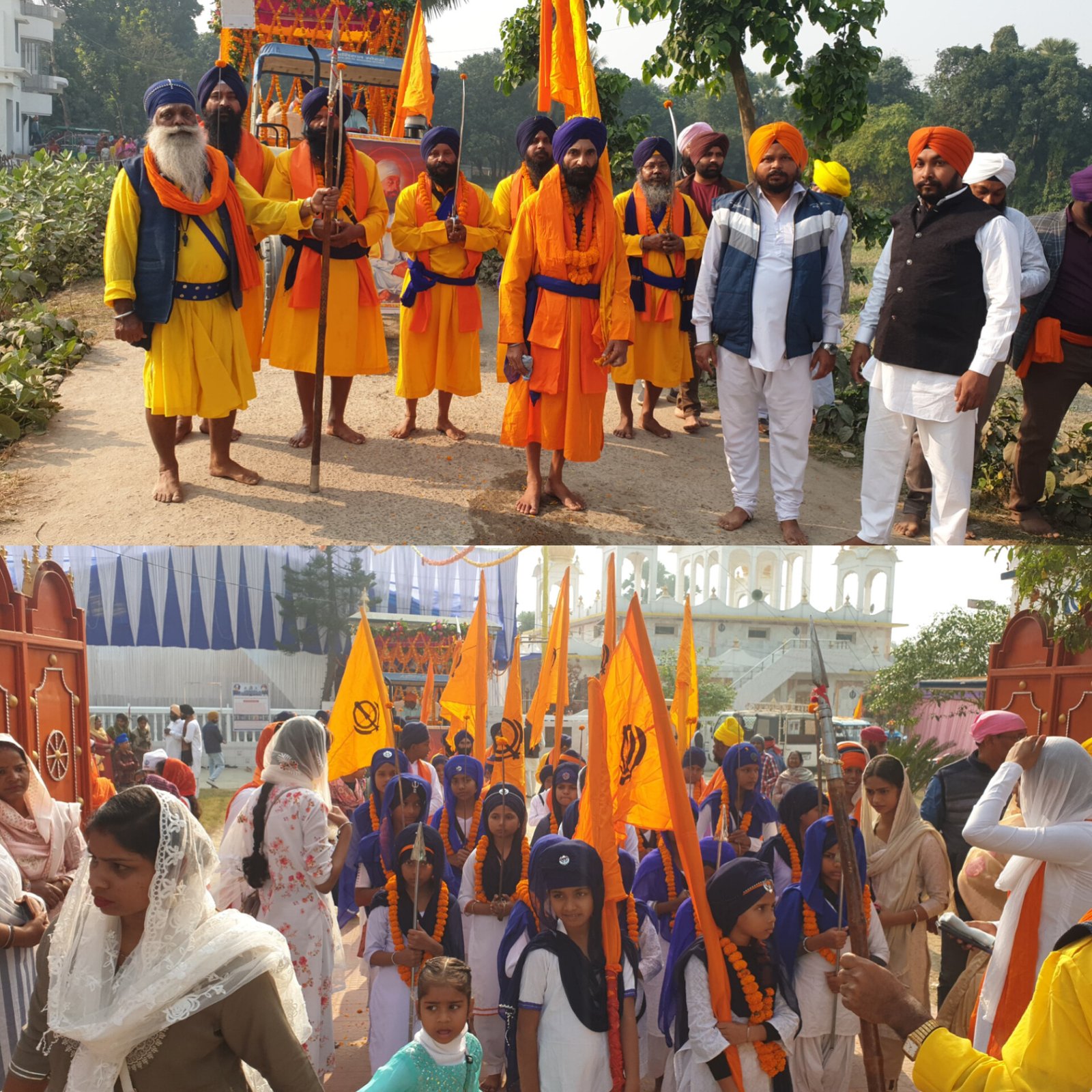 श्री गुरु तेग बहादुर साहिब जी का 349 वां महान शहीदी गुरुपर्व पर निकाली गई शोभायात्रा।