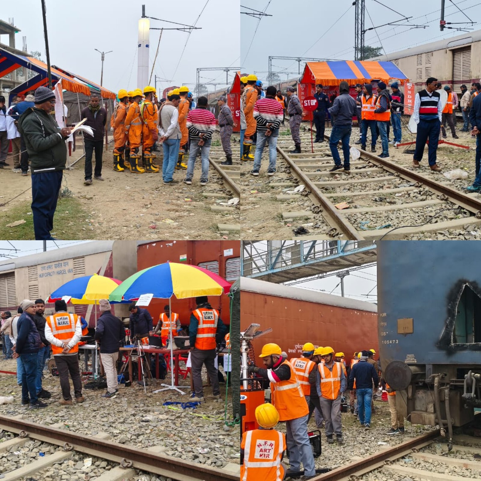 कटिहार रेलमंडल अंतर्गत लाभा स्टेशन पर गुरुवार को रेल प्रशासन ने एनडीआरएफ और सिविल एडमिनस्ट्रेशन के संयुक्त ऑपरेशन के द्वारा एक मॉक ड्रिल एक्सरसाइज किया