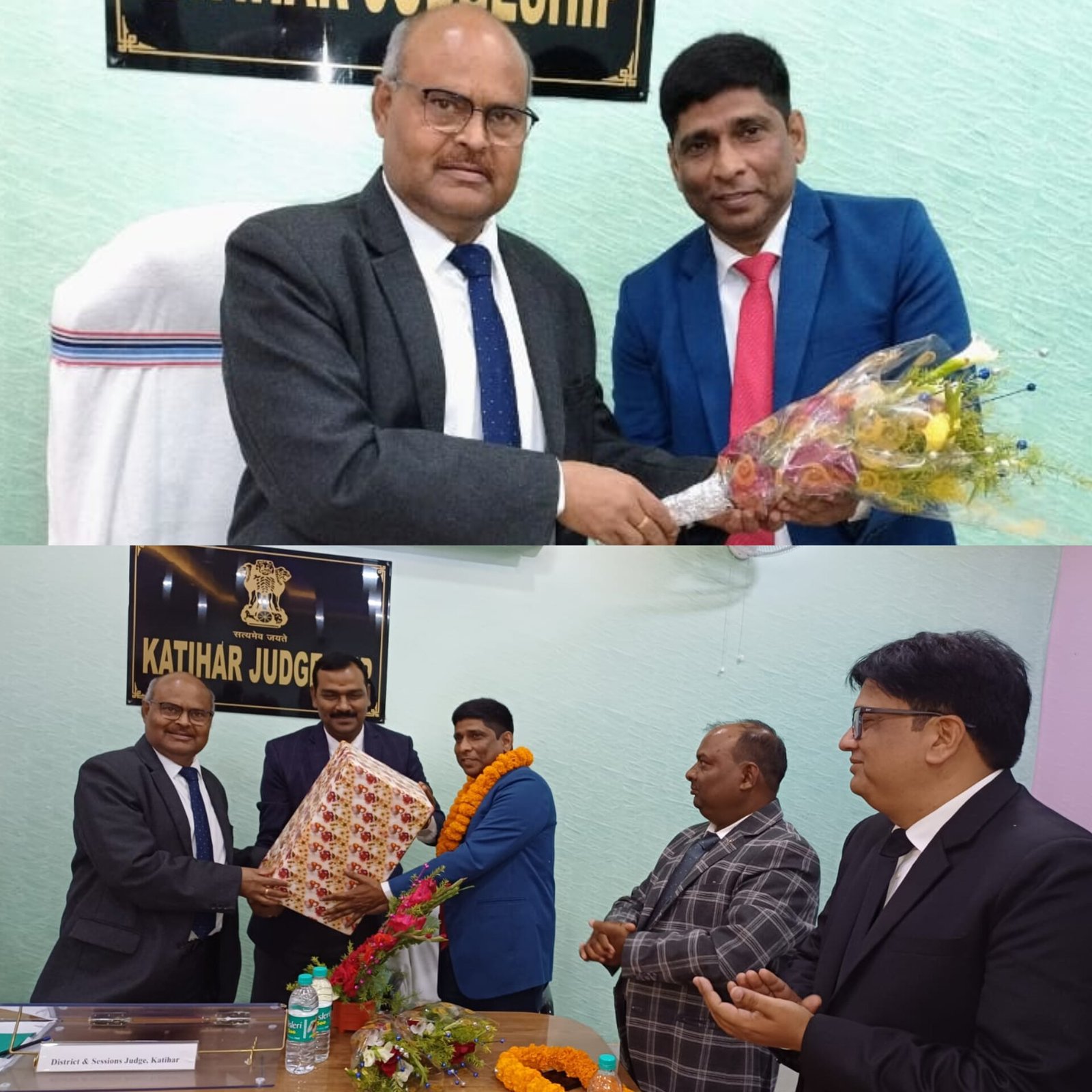 प्रधान न्यायाधीश परिवार न्यायालय का जिला जज बेगूसराय में हुआ तबादला,विदाई समारोह आयोजित।