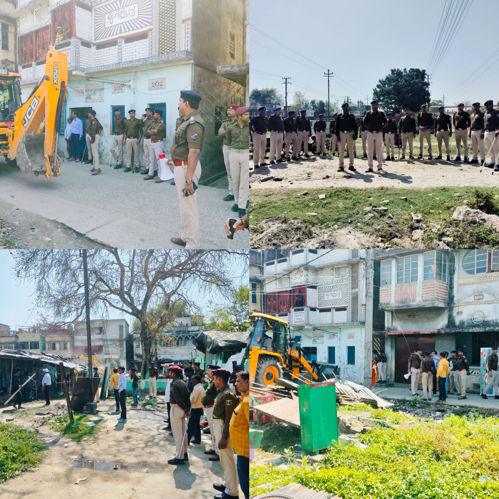 19 अवैध घरों को हटाकर रेल परिसर को अतिक्रमणमुक्त किया गया