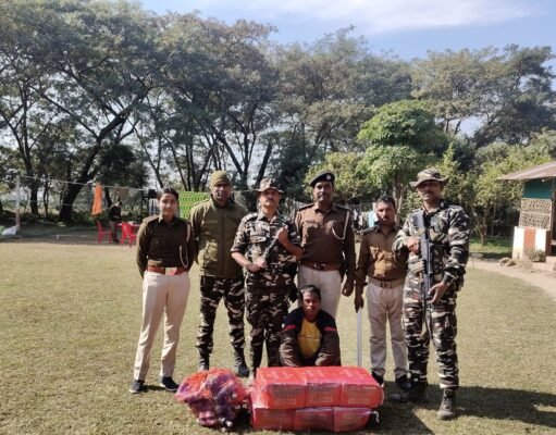 नेपाल से तस्करी कर लायी जा रही 254 बोतल शराब बी.ओ.पी. पथरदेवा ने किया जब्त एक हिरासत मे
