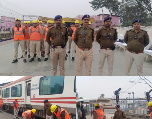 कटिहार स्टेशन पर रेल दुर्घटना को लेकर आरपीएफ की मॉक ड्रिल,यात्रियों को दिया जागरूकता संदेश