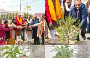 देव वृक्ष रोपण अभियान” के अंतर्गत वृक्षमानव सुरेश शर्मा के द्वारा किया गया पौधारोपण