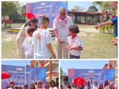 प्राकृतिक रंगों के साथ कर्नल एकेडमी में हर्षोल्लास से मनाया गया होली उत्सव