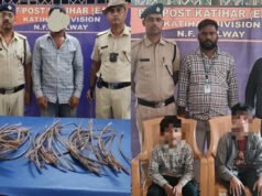कटिहार रेल मंडल में आरपीएफ ने दो मासूमों को किया रेस्क्यू ,वही रेल के चोरी के तार के साथ रिसीवर को किया गिरफ्तार