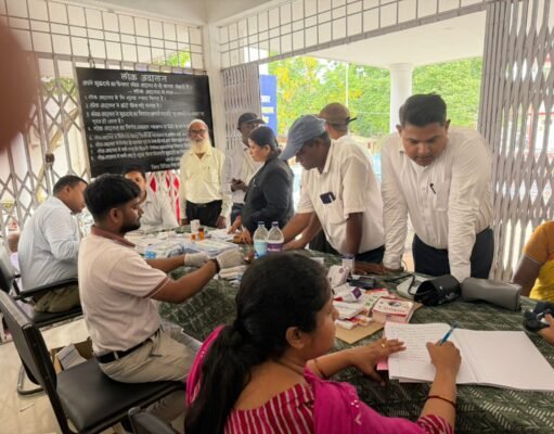 न्यायालय परिसर में मुफ्त स्वास्थ्य जांच शिविर, 150 लोगों ने उठाया लाभ
